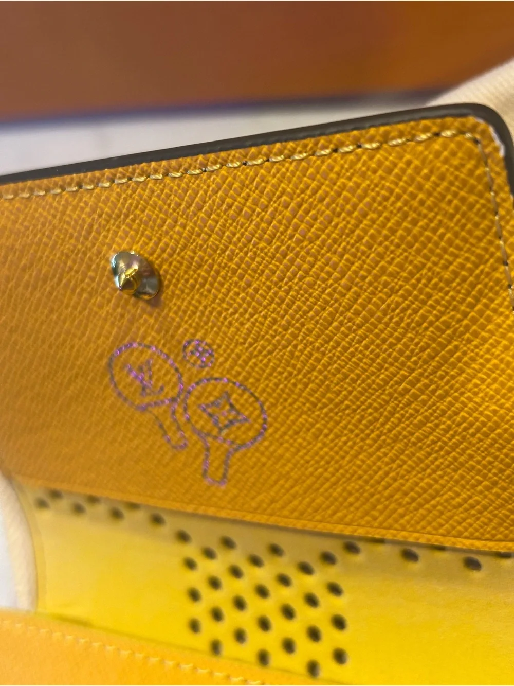 Louis Vuitton Fall 2026 Limited Edition Yellow & Monogram Studded Card Case